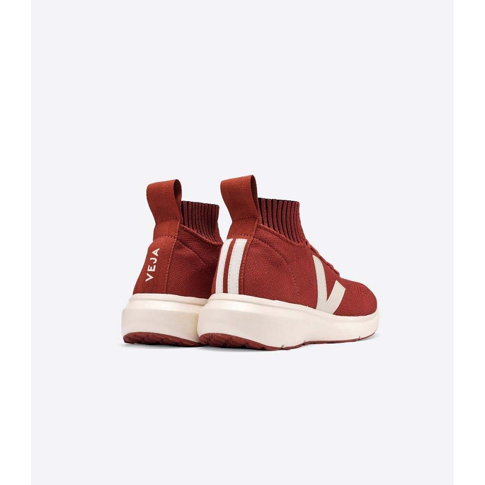 παπουτσια ανδρικα Veja V-KNIT RICK OWENS MID κοκκινα | GR 289PJJ